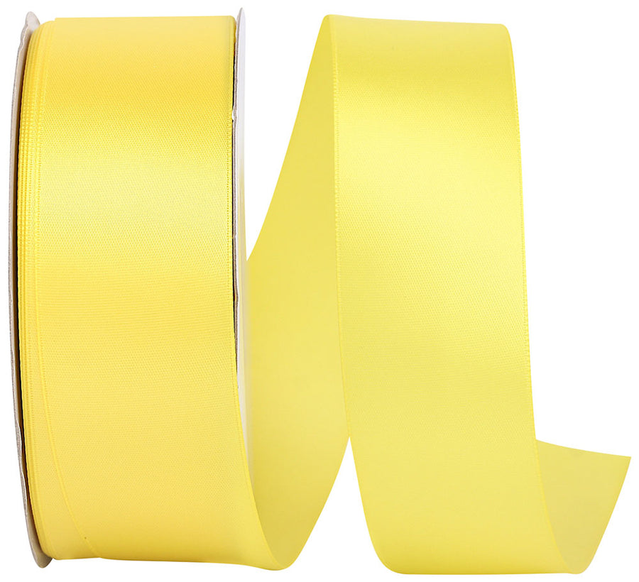 Lemon 1-1 2 Inch Single Face Satin Ribbon Sfs for Wreaths & Bows