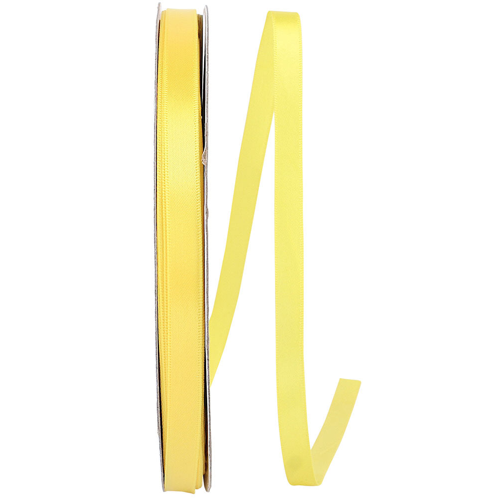 Lemon 3 8 Inch Single Face Satin Ribbon Sfs for Wreaths & Bows