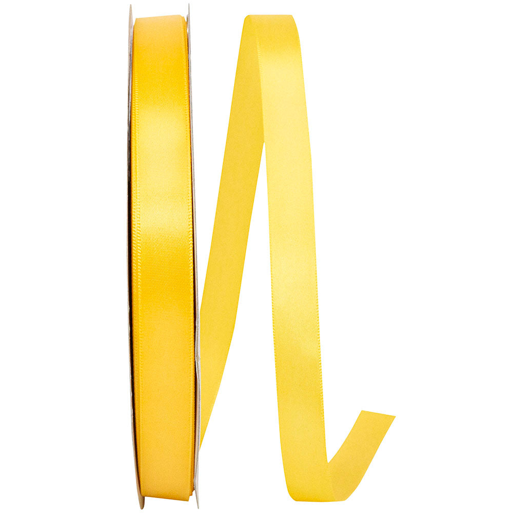 Yellow 5 8 Inch Single Face Satin Ribbon Sfs for Wreaths & Bows