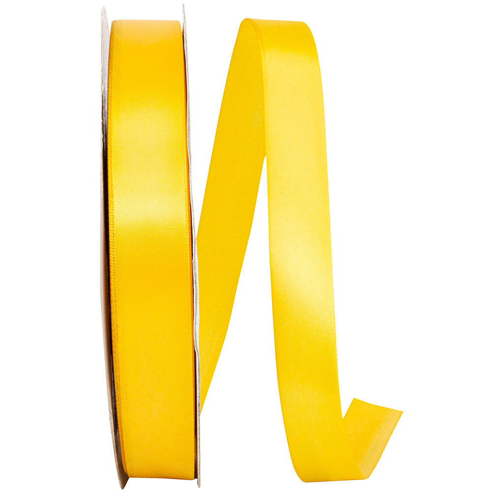 Yellow 7 8 Inch Single Face Satin Ribbon Sfs for Wreaths & Bows