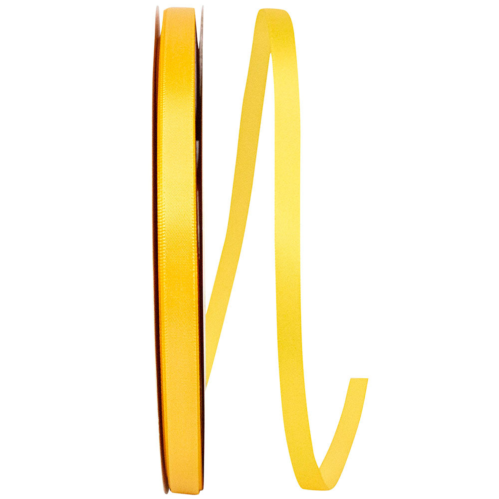 Yellow 3 8 Inch Single Face Satin Ribbon Sfs for Wreaths & Bows