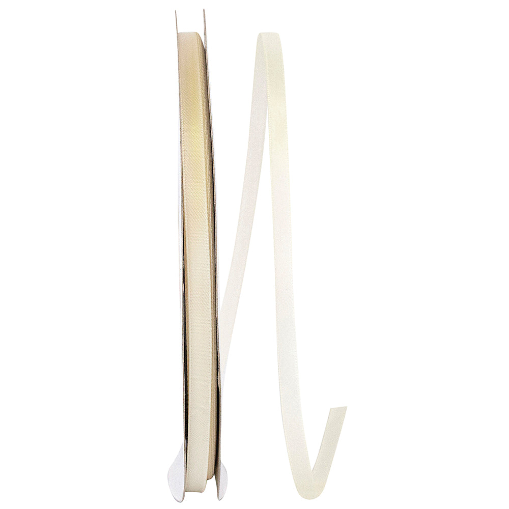 Cream 1 4 Inch Single Face Satin Ribbon Sfs for Wreaths & Bows