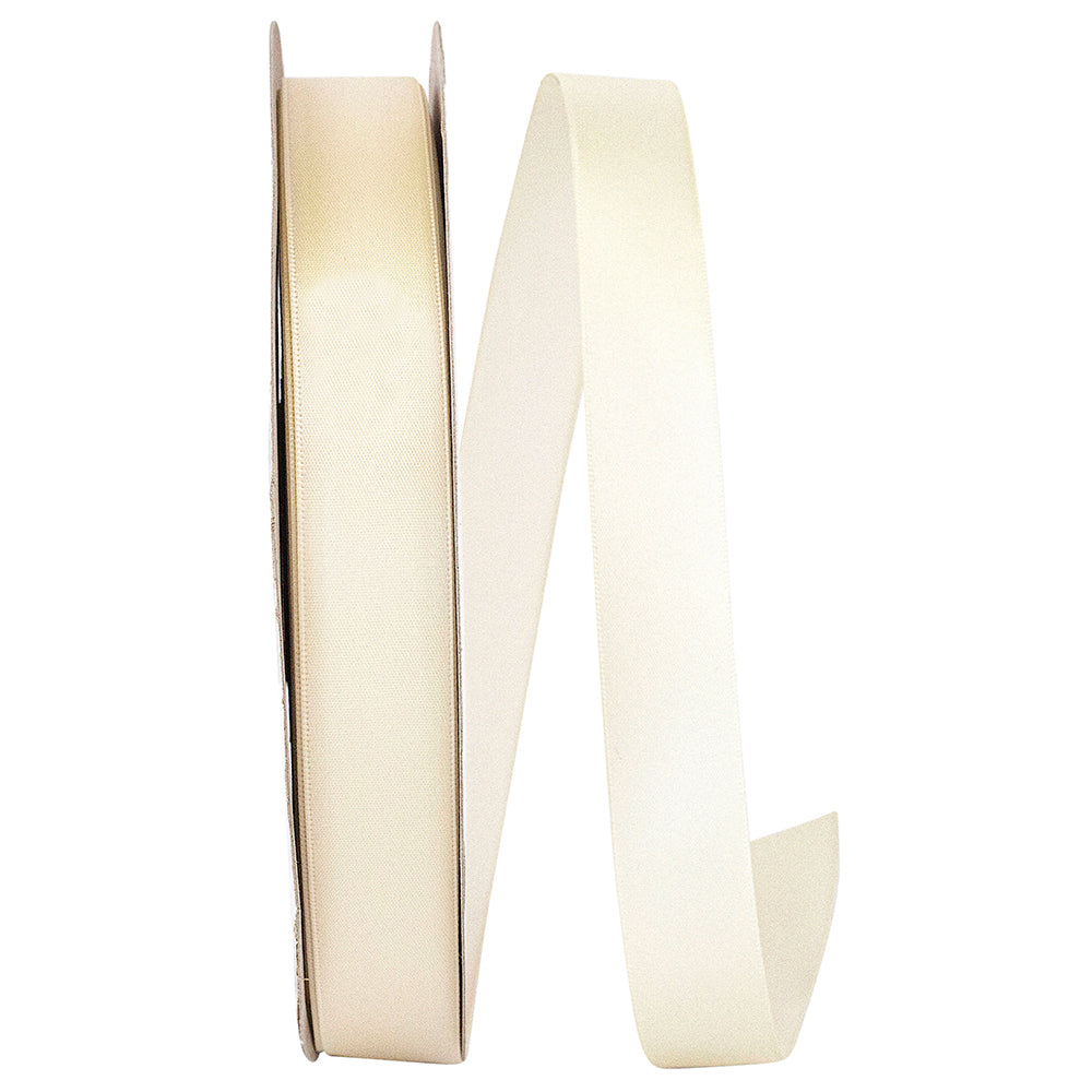 Cream 7 8 Inch Single Face Satin Ribbon Sfs for Wreaths & Bows