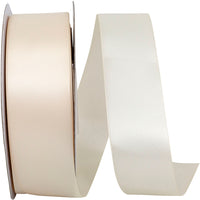Cream 1-1 2 Inch Single Face Satin Ribbon Sfs for Wreaths & Bows