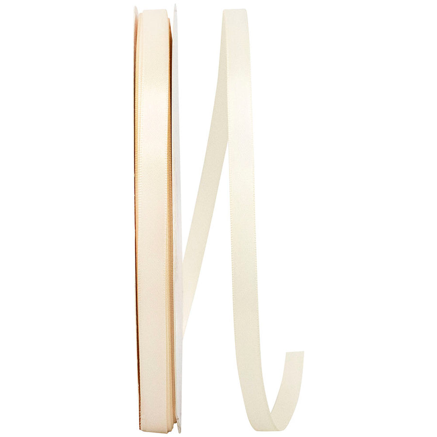 Cream 3 8 Inch Single Face Satin Ribbon Sfs for Wreaths & Bows