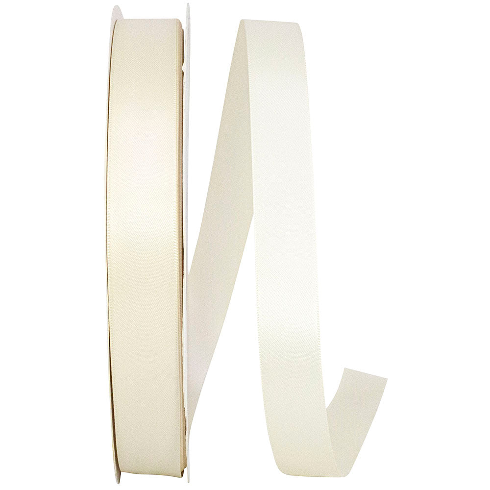 Ivory 7 8 Inch Single Face Satin Ribbon Sfs for Wreaths & Bows