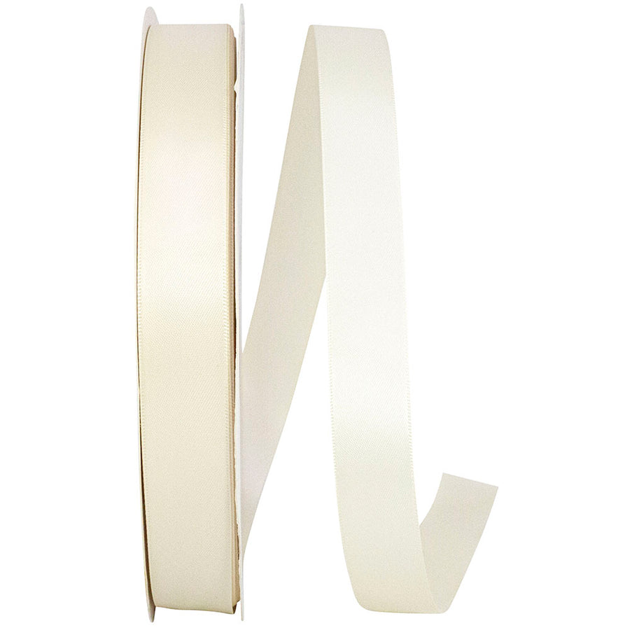 Ivory 7 8 Inch Single Face Satin Ribbon Sfs for Wreaths & Bows