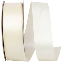 Ivory 1-1 2 Inch Single Face Satin Ribbon Sfs for Wreaths & Bows