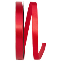 Scarlet 5/8 Inch Satin Ribbon for Wreaths and Bows