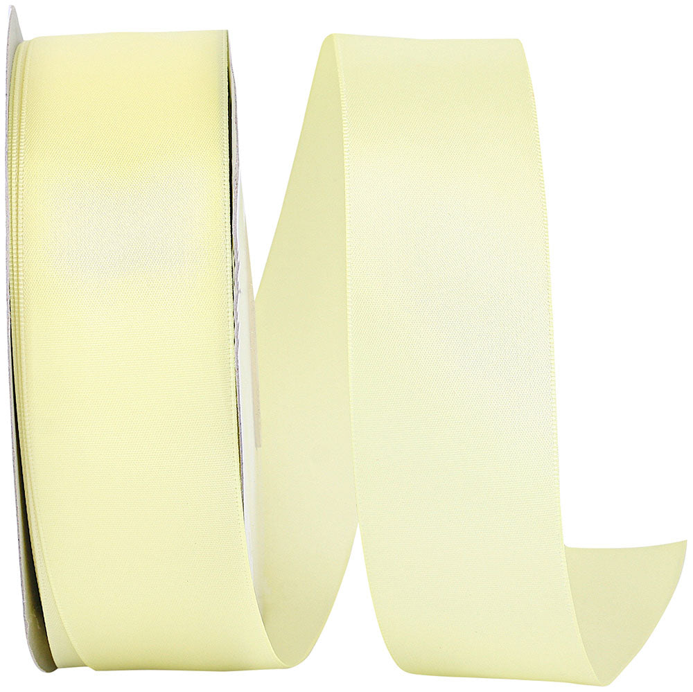 Maize 1-1 2 Inch Single Face Satin Ribbon Sfs for Wreaths & Bows