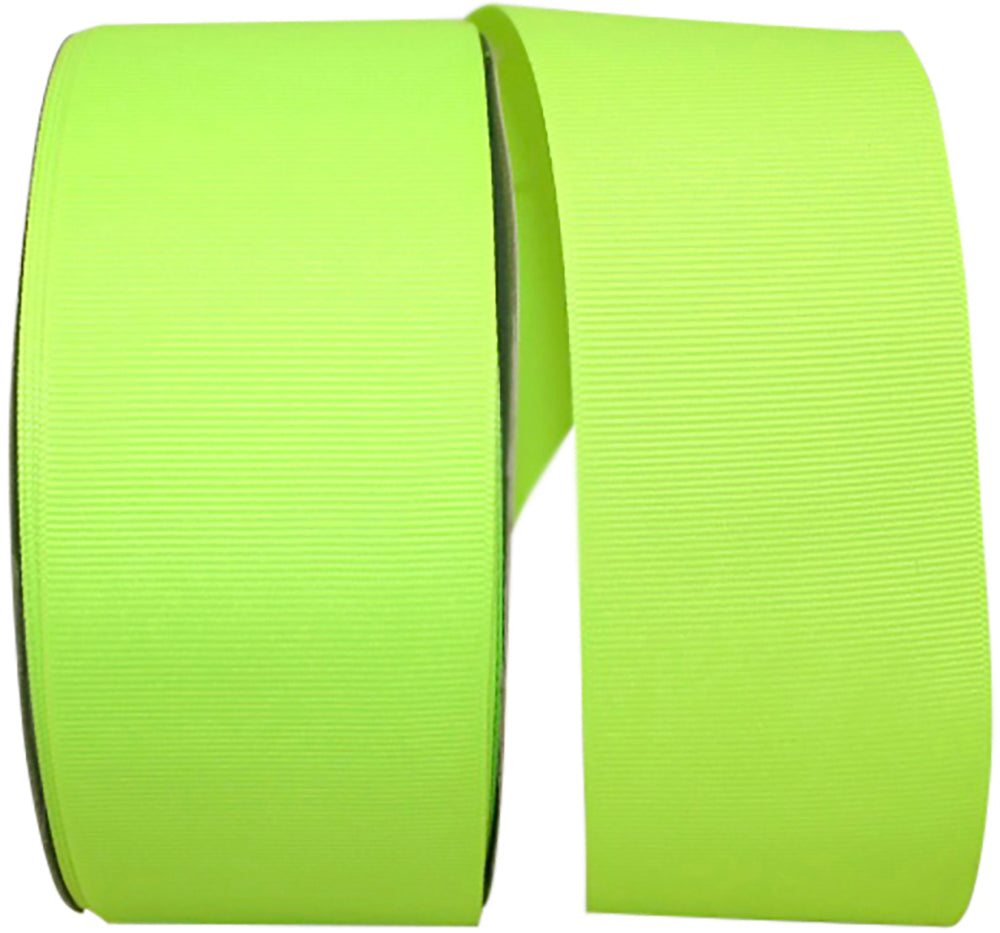Neon 2-1 4 Inch Grosgrain Texture Ribbon for Wreaths & Bows