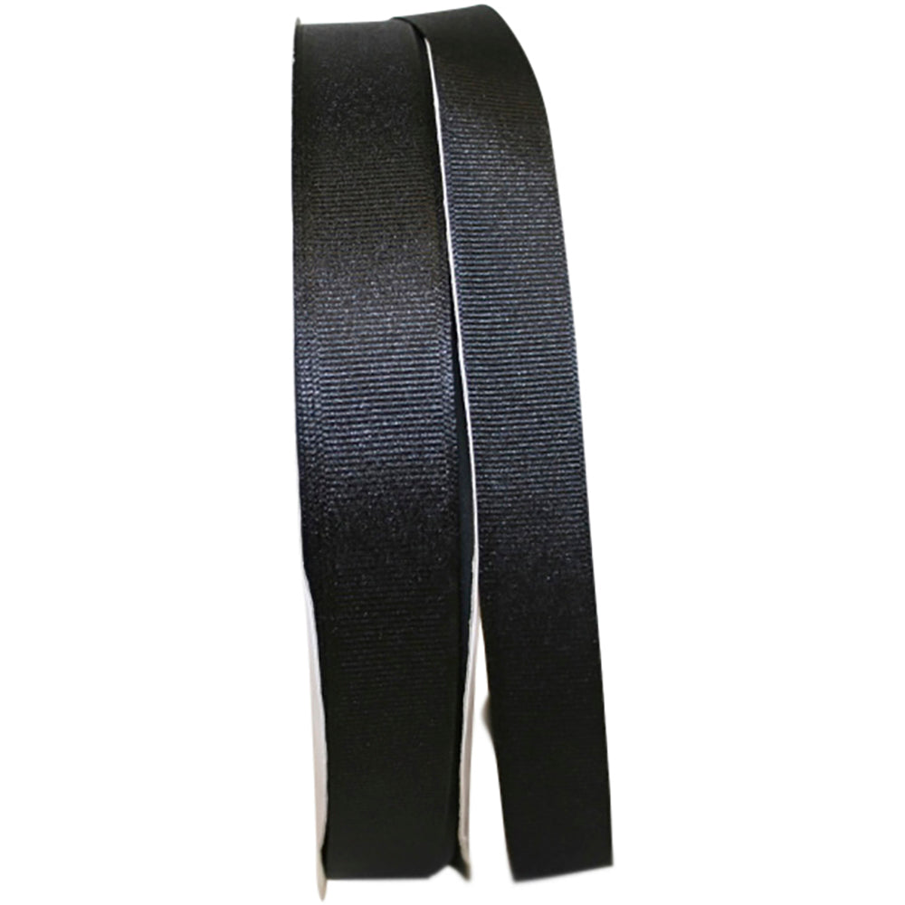 Black 7 8 Inch Grosgrain Texture Ribbon for Wreaths & Bows