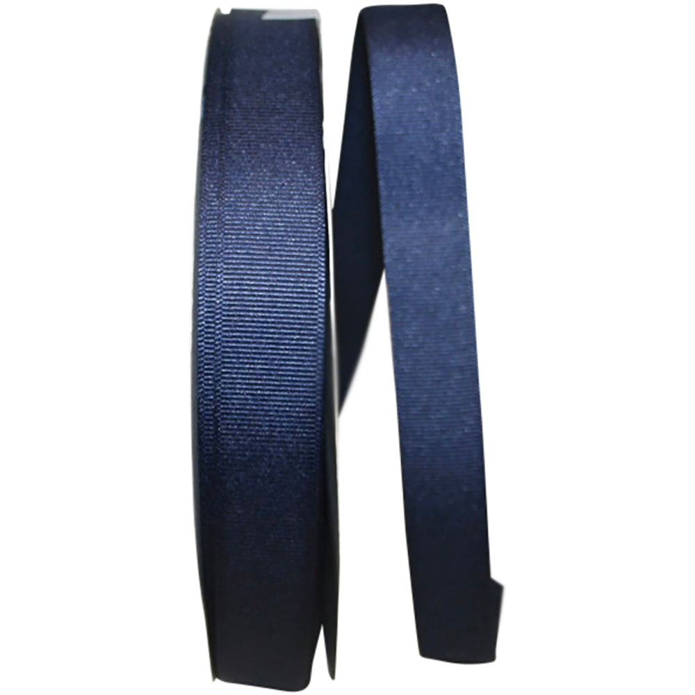 Navy 7 8 Inch Grosgrain Texture Ribbon for Wreaths & Bows