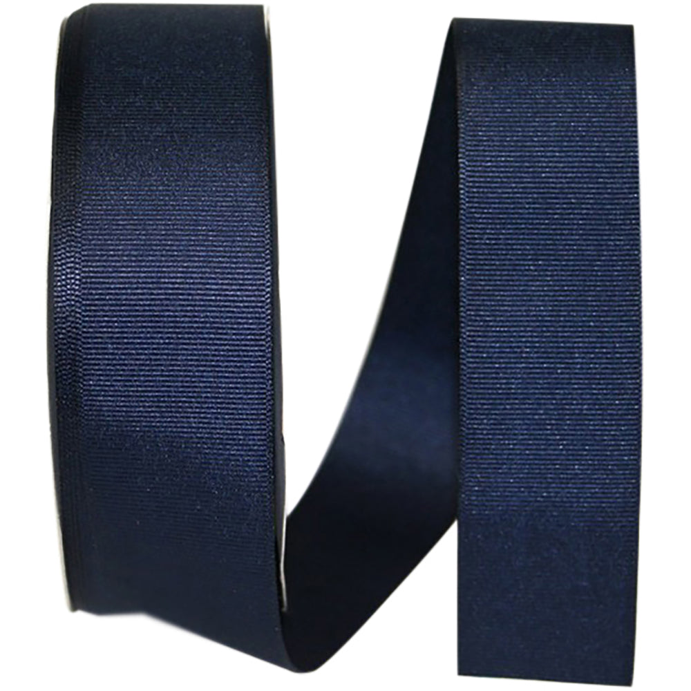 Navy 1-1 2 Inch Grosgrain Texture Ribbon for Wreaths & Bows