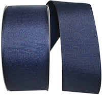 Navy 2-1 4 Inch Grosgrain Texture Ribbon for Wreaths & Bows