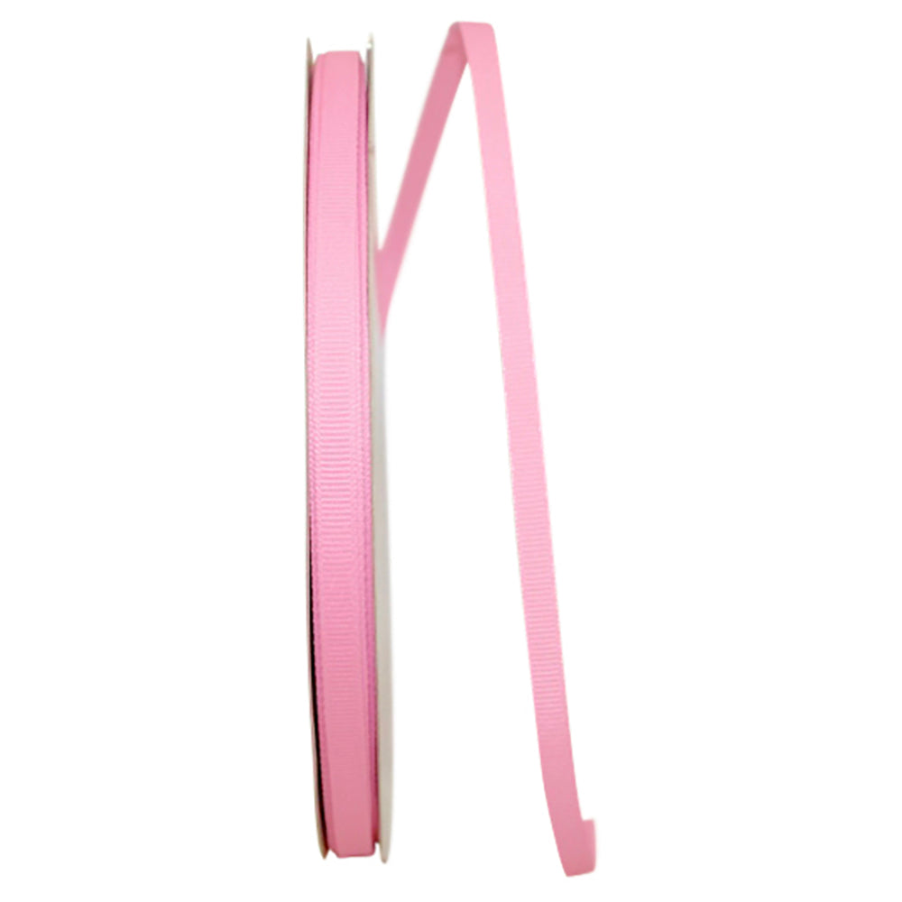 Pink 1 4 Inch Grosgrain Texture Ribbon for Wreaths & Bows