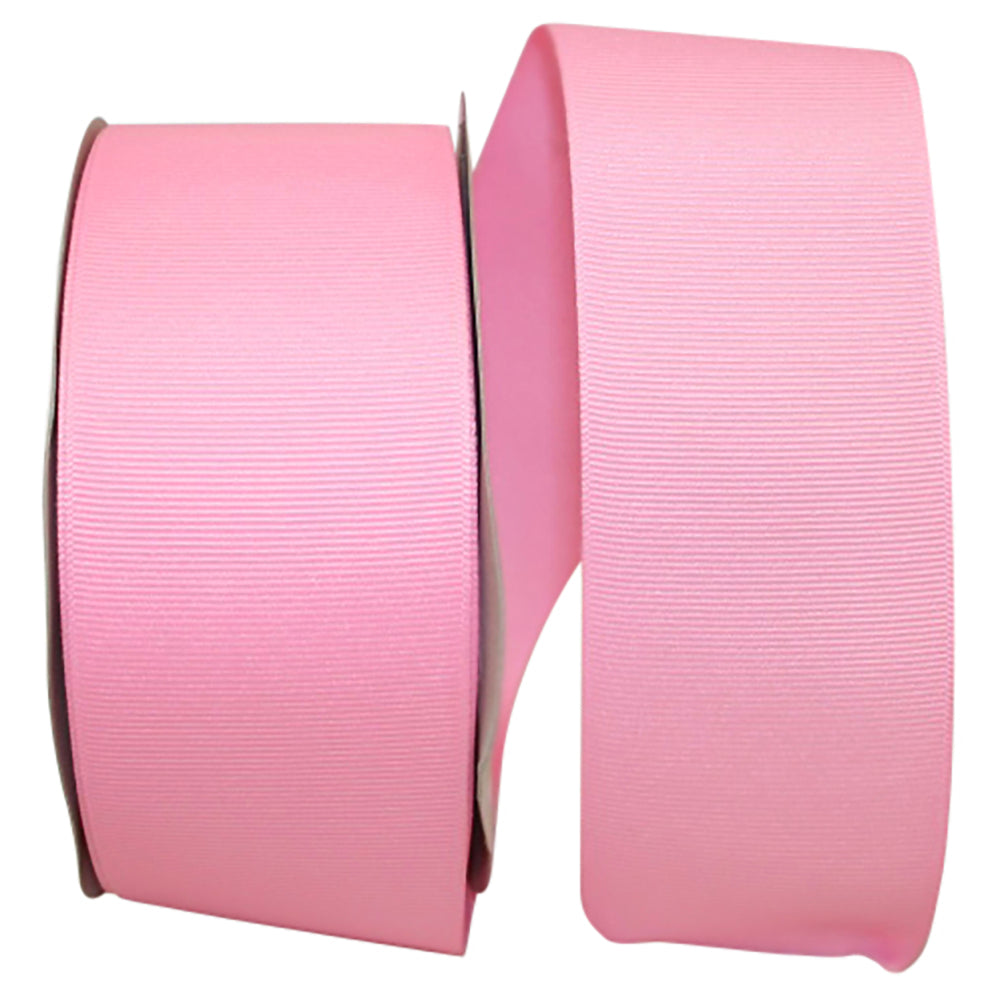 Pink 2-1 4 Inch Grosgrain Texture Ribbon for Wreaths & Bows