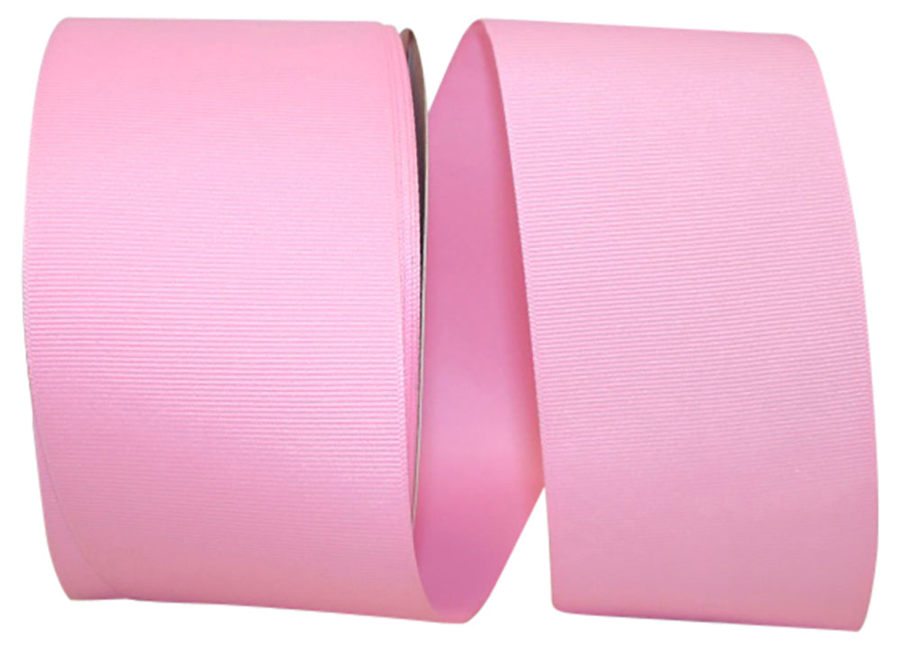 Pink 3 Inch Grosgrain Texture Ribbon for Wreaths & Bows