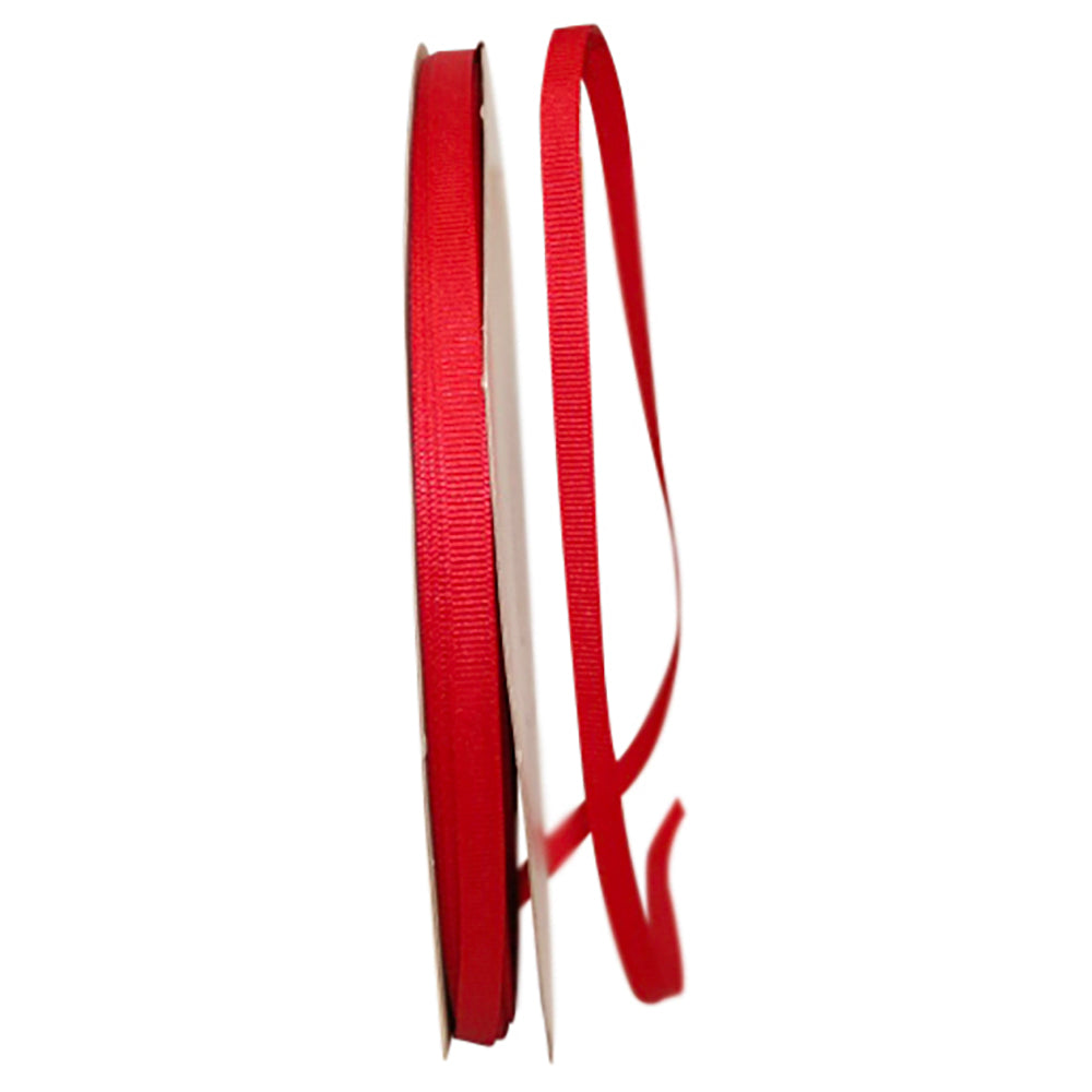 Red 1 4 Inch Grosgrain Texture Ribbon for Wreaths & Bows