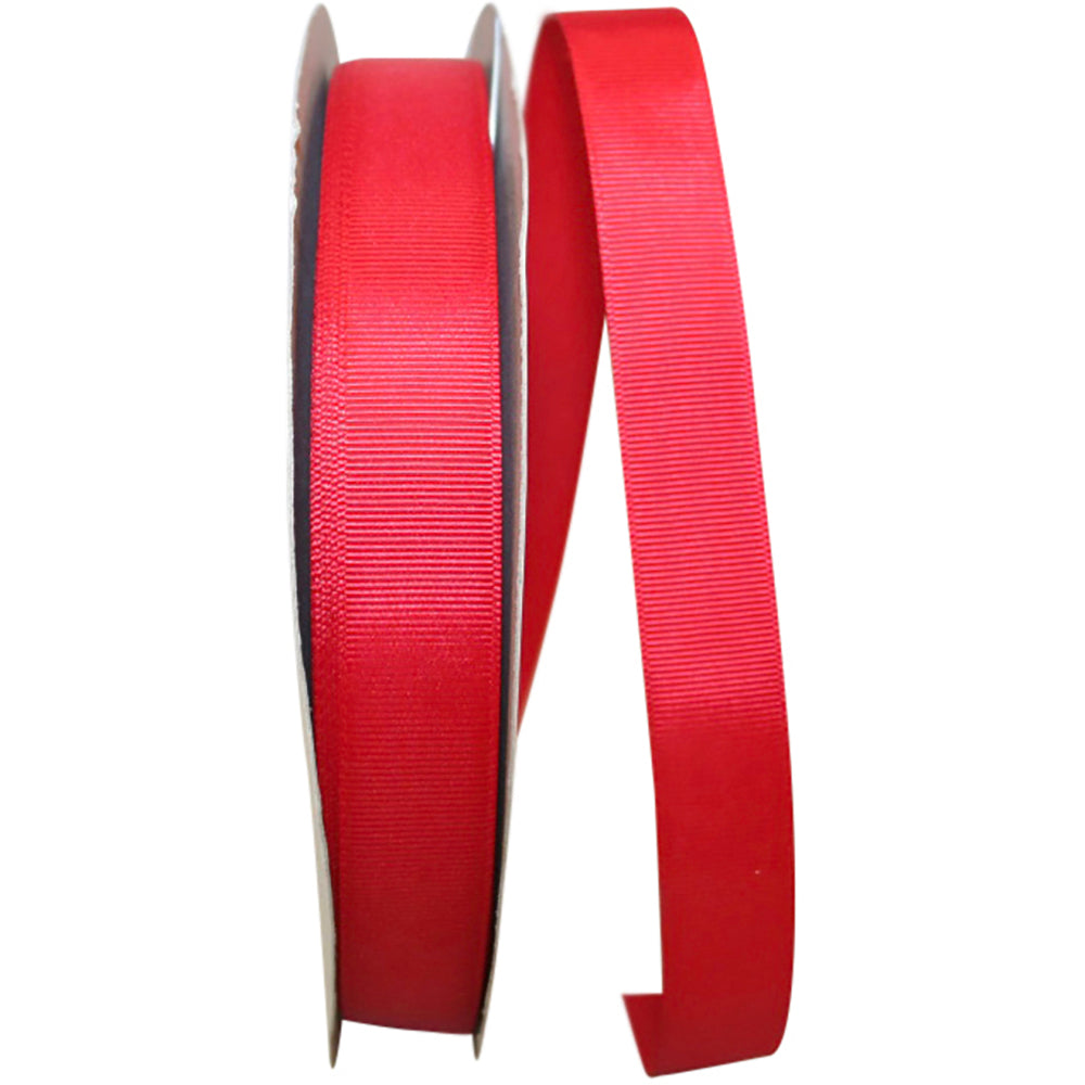 Red 7 8 Inch Grosgrain Texture Ribbon for Wreaths & Bows