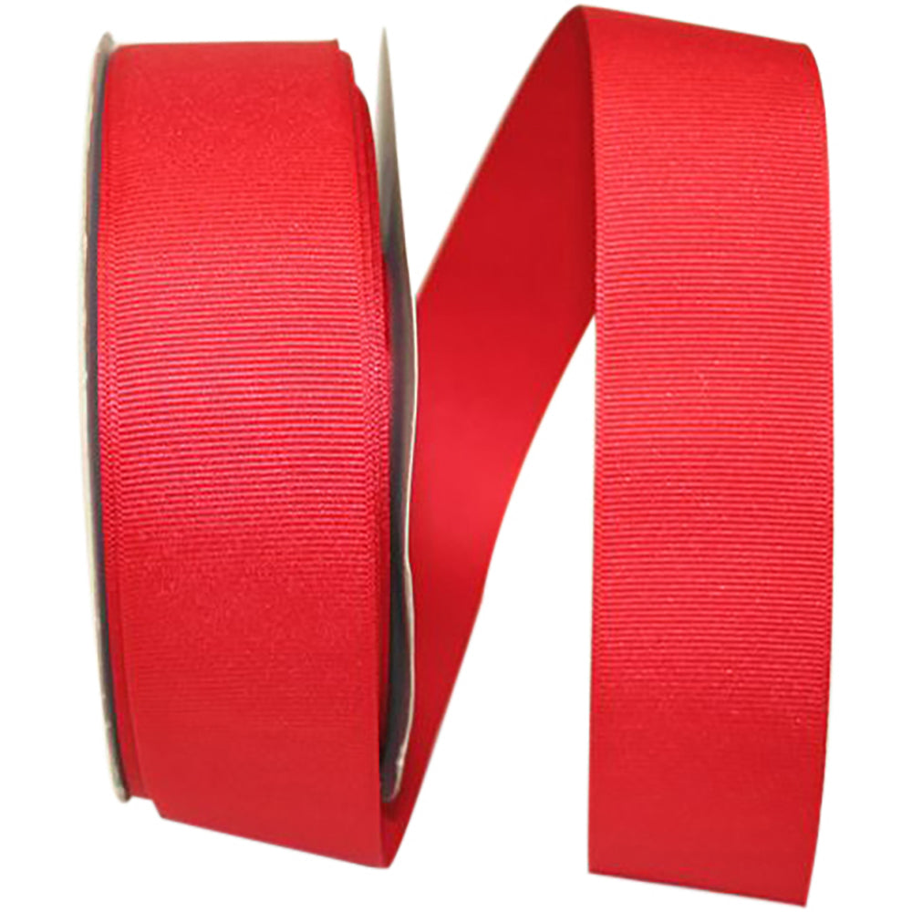 Red 1-1 2 Inch Grosgrain Texture Ribbon for Wreaths & Bows