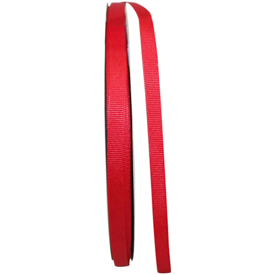 Red 3 8 Inch Grosgrain Texture Ribbon for Wreaths & Bows