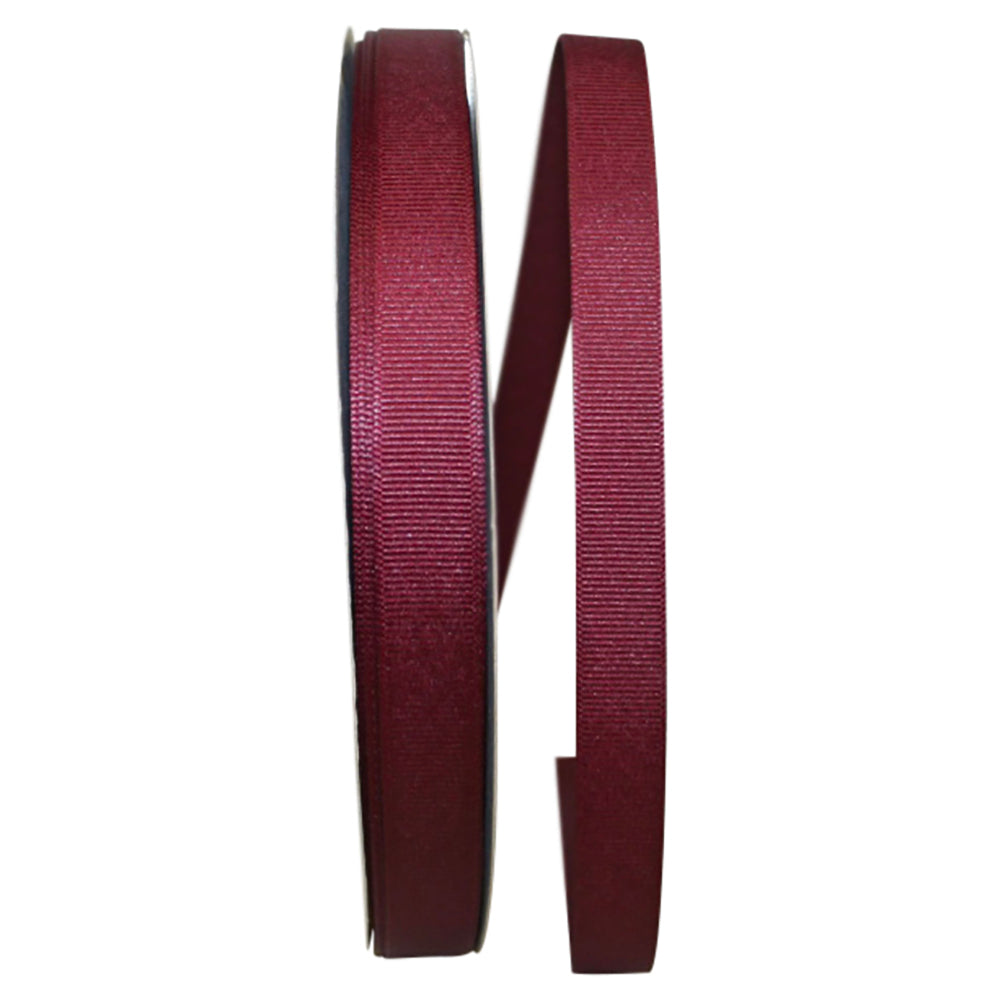 Burgundy Grosgrain Texture Ribbon 5/8 Inch for Bows