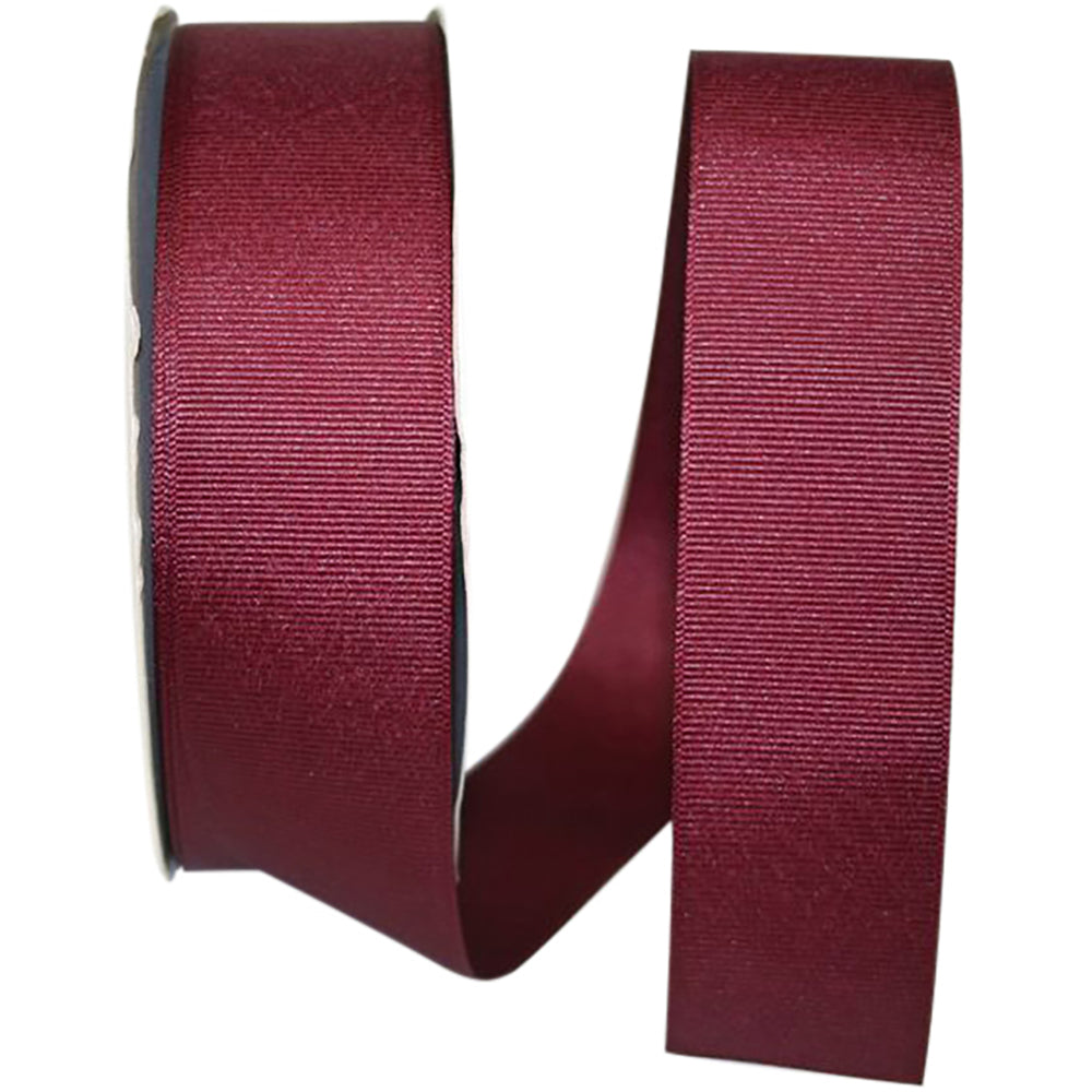 Burgundy Grosgrain Texture Ribbon 1-1/2 Inch for Bows
