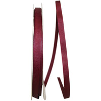 Burgundy Grosgrain Texture Ribbon 3/8 Inch for Wreaths