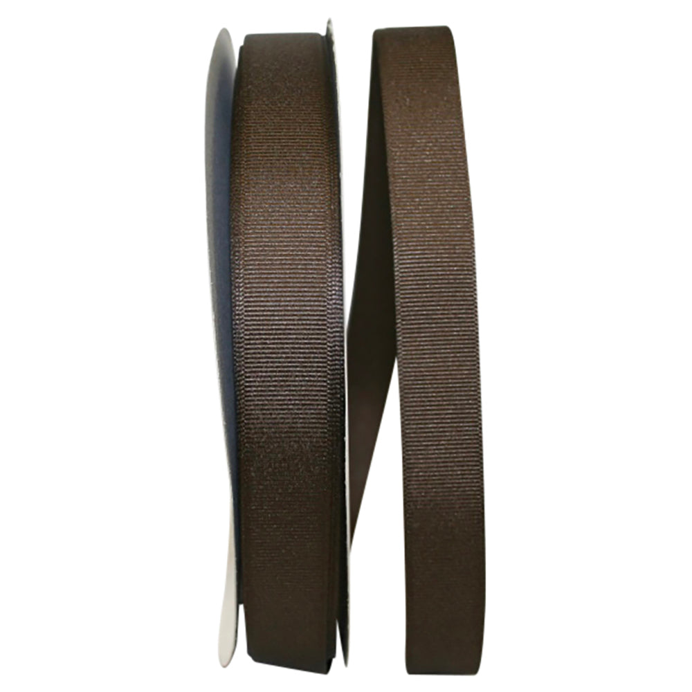 Brown 7 8 Inch Grosgrain Texture Ribbon for Wreaths & Bows