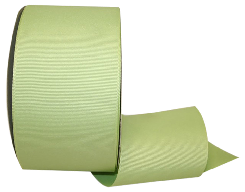 Lime 3 Inch Grosgrain Texture Ribbon for Wreaths & Bows