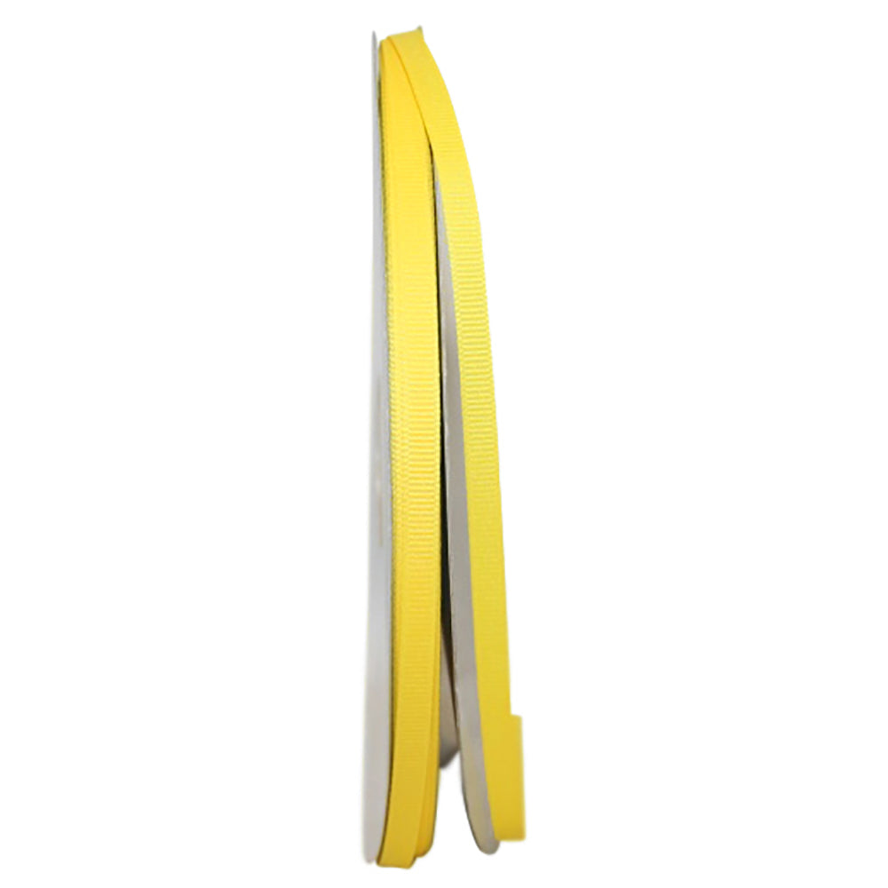 Lemon 1 4 Inch Grosgrain Texture Ribbon for Wreaths & Bows