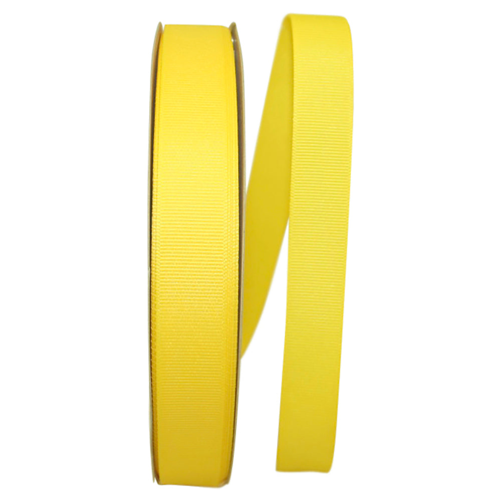 Lemon 7 8 Inch Grosgrain Texture Ribbon for Wreaths & Bows