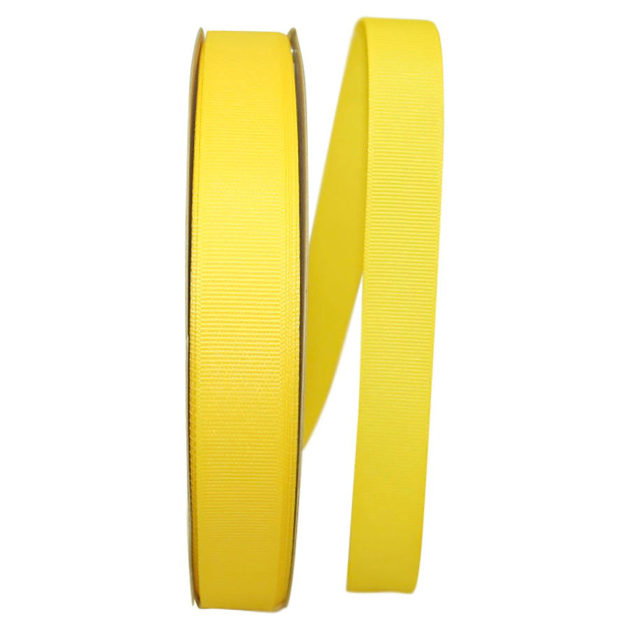 Lemon 7 8 Inch Grosgrain Texture Ribbon for Wreaths & Bows
