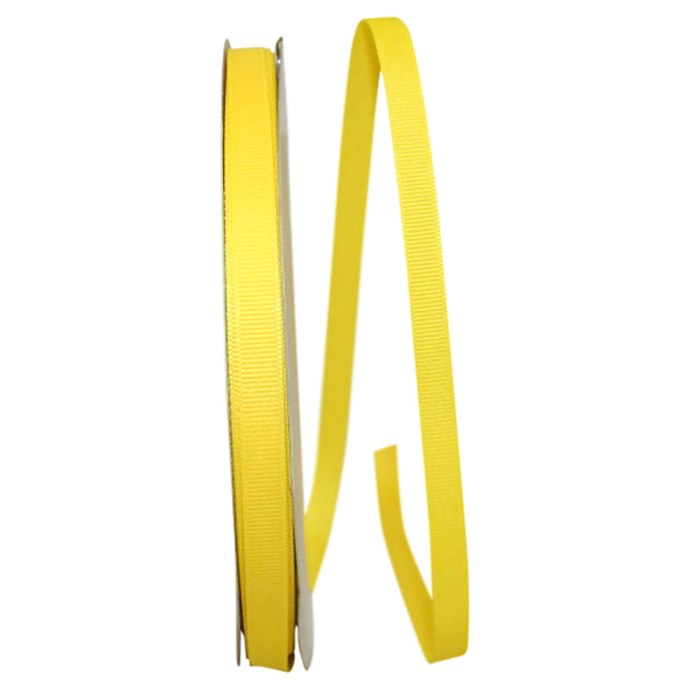 Lemon 3 8 Inch Grosgrain Texture Ribbon for Wreaths & Bows