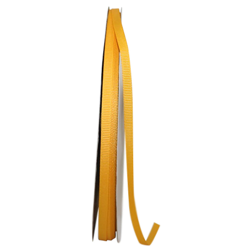 Yellow 1 4 Inch Grosgrain Texture Ribbon for Wreaths & Bows