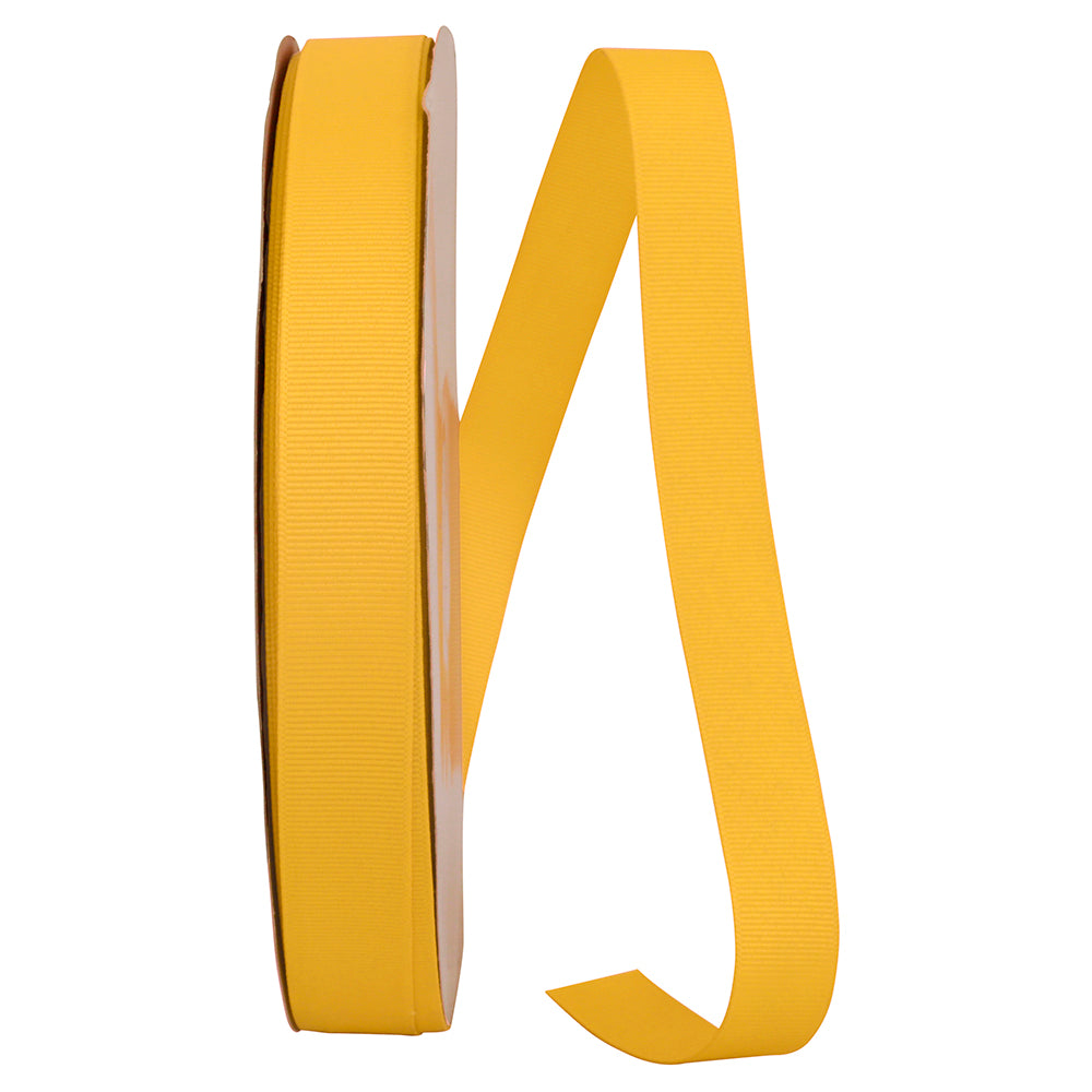 Yellow 7 8 Inch Grosgrain Texture Ribbon for Wreaths & Bows