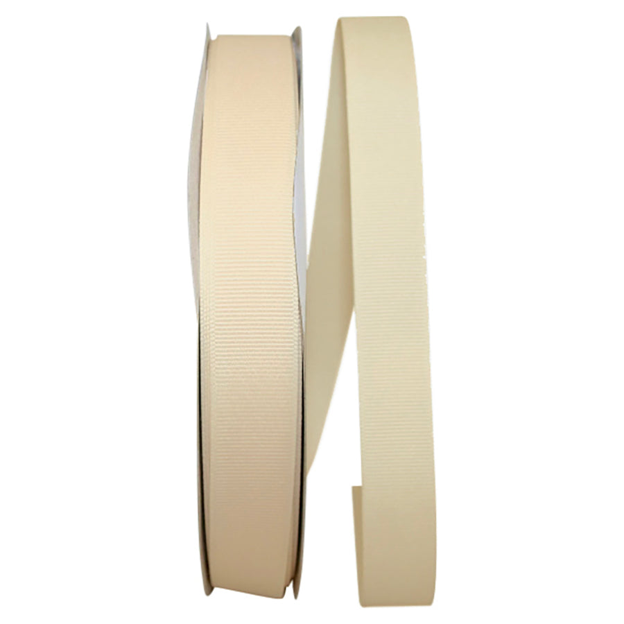 Cream 7 8 Inch Grosgrain Texture Ribbon for Wreaths & Bows