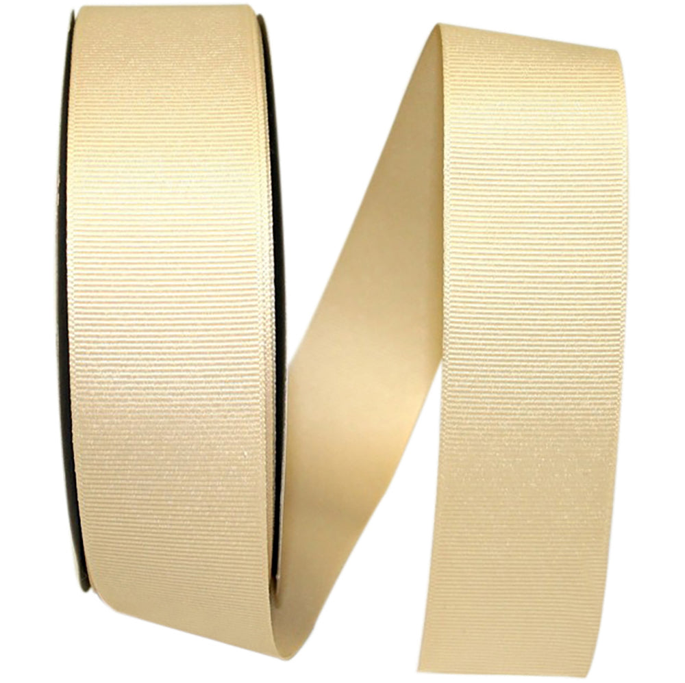 Cream 1-1 2 Inch Grosgrain Texture Ribbon for Wreaths & Bows