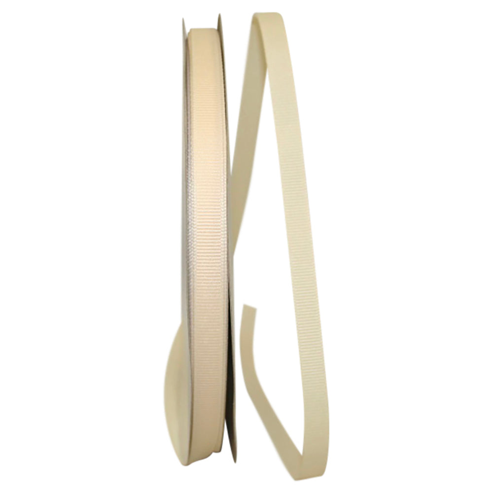Cream 3 8 Inch Grosgrain Texture Ribbon for Wreaths & Bows