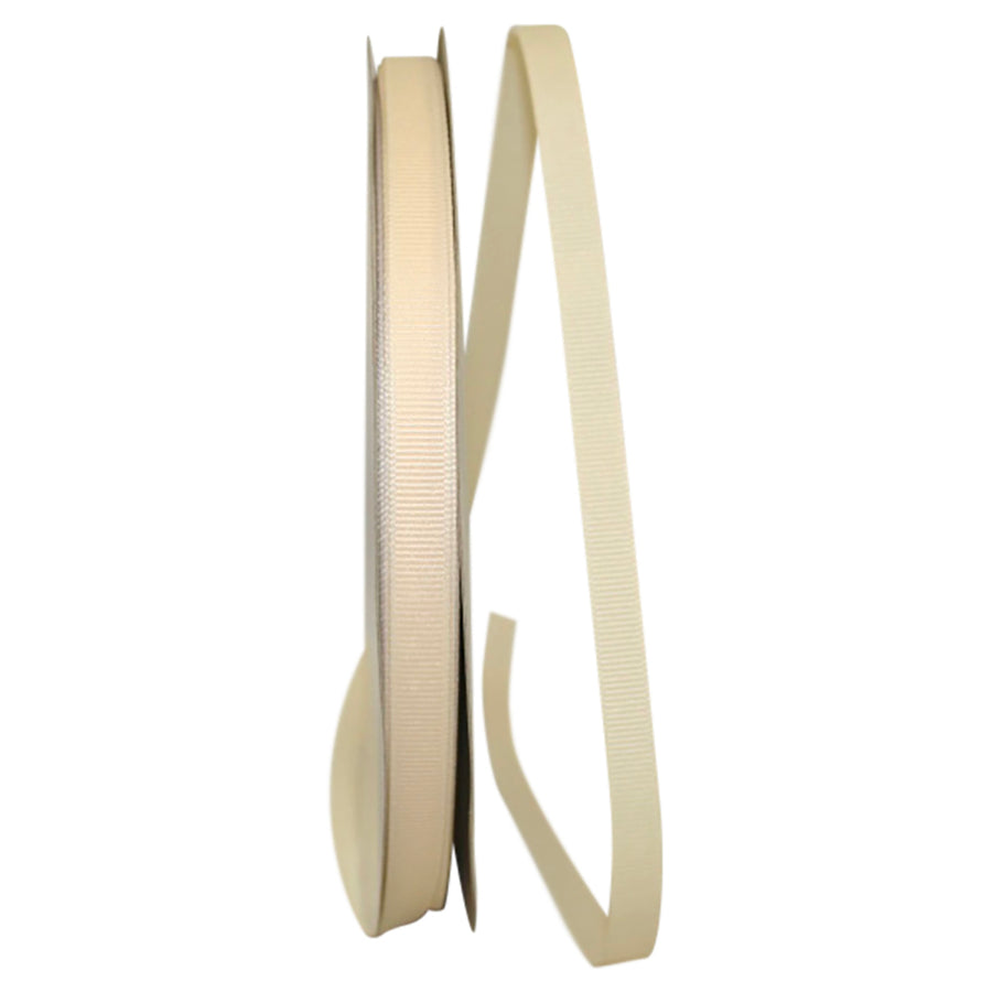 Cream 3 8 Inch Grosgrain Texture Ribbon for Wreaths & Bows