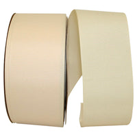Cream 2-1 4 Inch Grosgrain Texture Ribbon for Wreaths & Bows