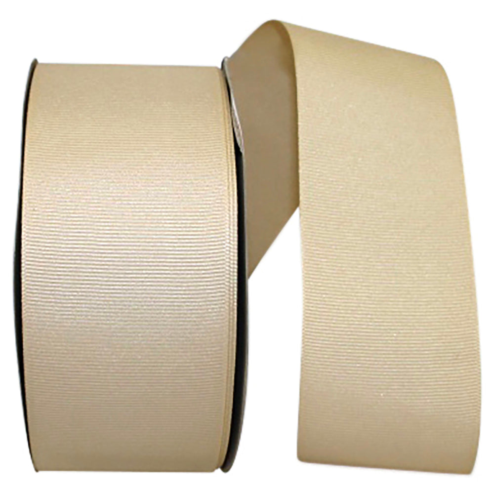Natural 2-1 4 Inch Grosgrain Texture Ribbon for Wreaths & Bows