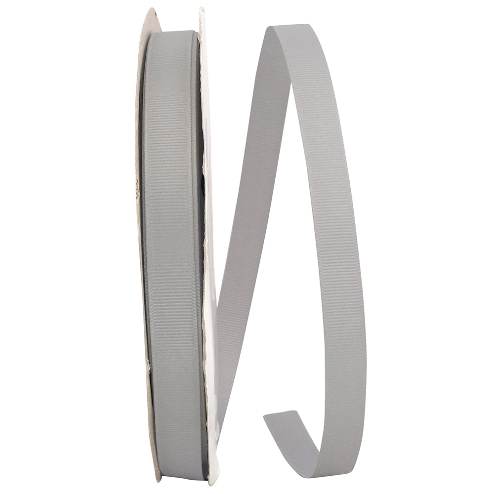 Pewter 5 8 Inch Grosgrain Texture Ribbon for Wreaths & Bows
