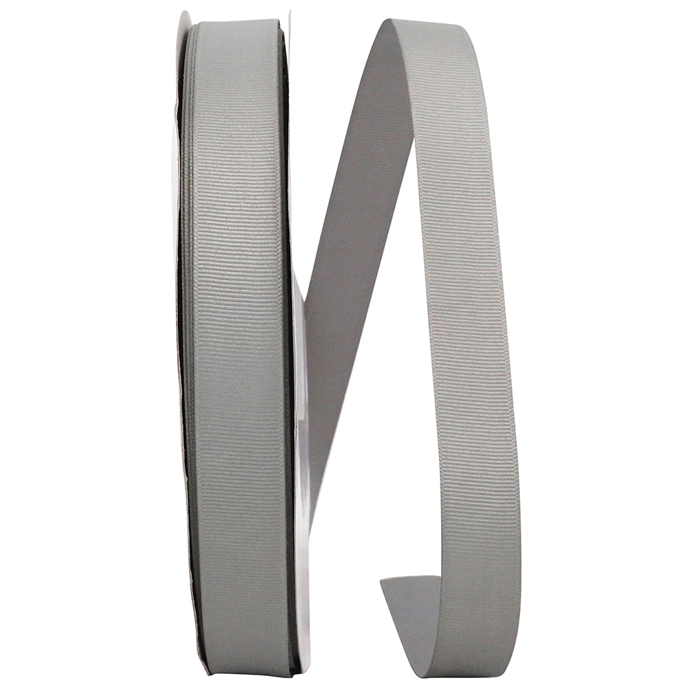 Pewter 7 8 Inch Grosgrain Texture Ribbon for Wreaths & Bows