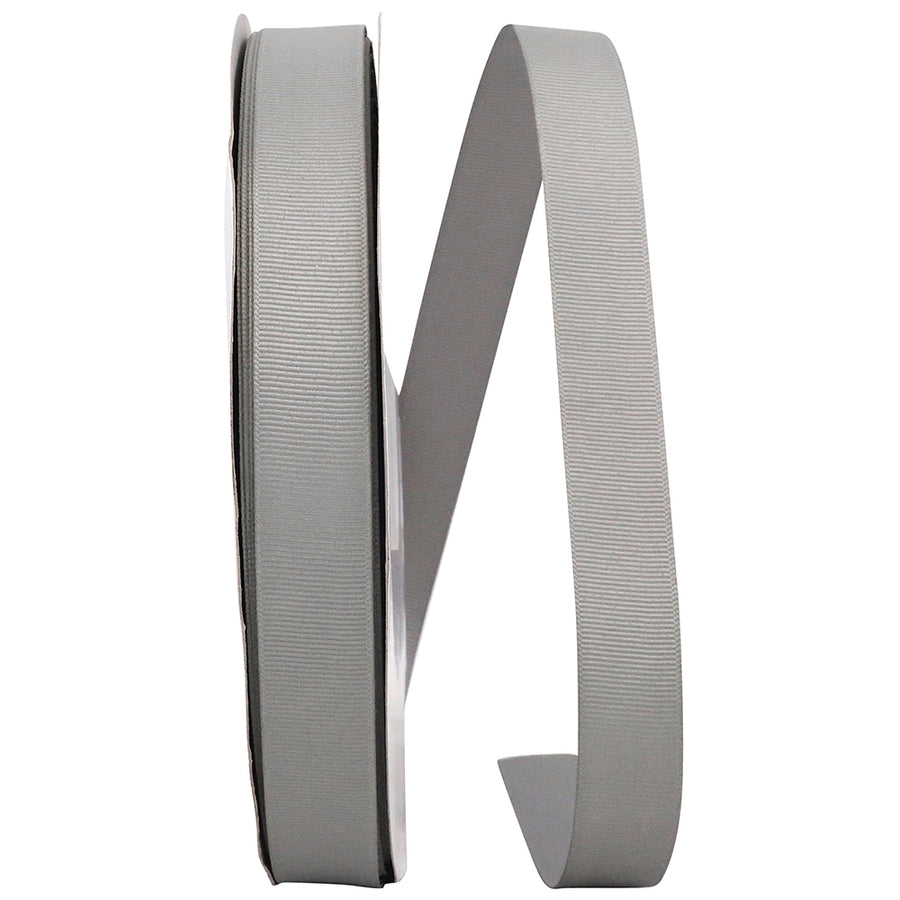 Pewter 7 8 Inch Grosgrain Texture Ribbon for Wreaths & Bows