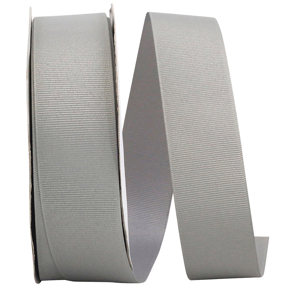 Pewter 1-1 2 Inch Grosgrain Texture Ribbon for Wreaths & Bows