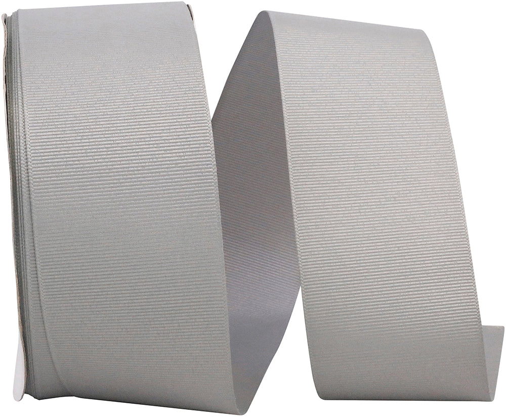 Pewter 2-1 4 Inch Grosgrain Texture Ribbon for Wreaths & Bows