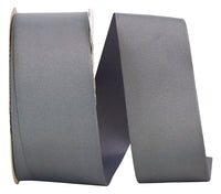Grey 2-1 4 Inch Grosgrain Texture Ribbon for Wreaths & Bows