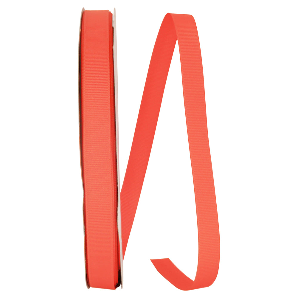 Coral 5 8 Inch Grosgrain Texture Ribbon for Wreaths & Bows